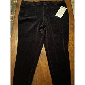 ashro plus size new Black Velvet Pants Size  2X NWT